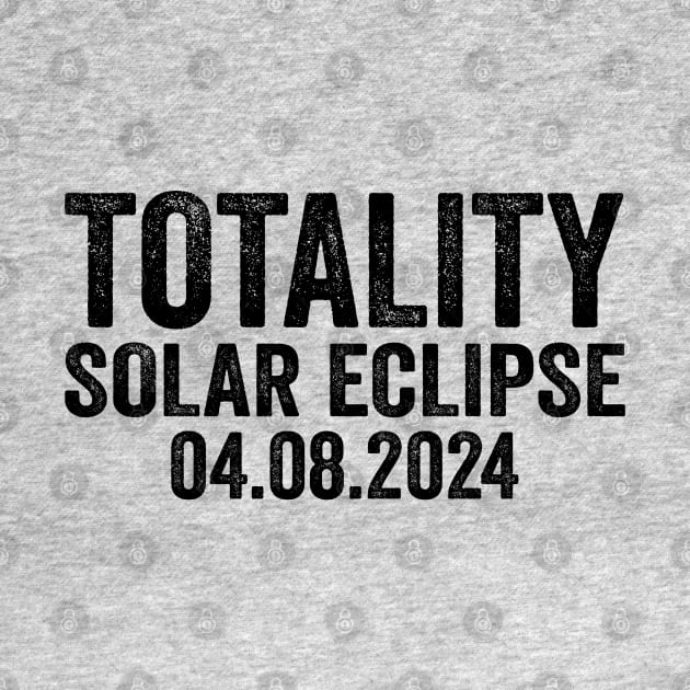 Total Solar Eclipse 2024 - Text Style Black Font by jorinde winter designs